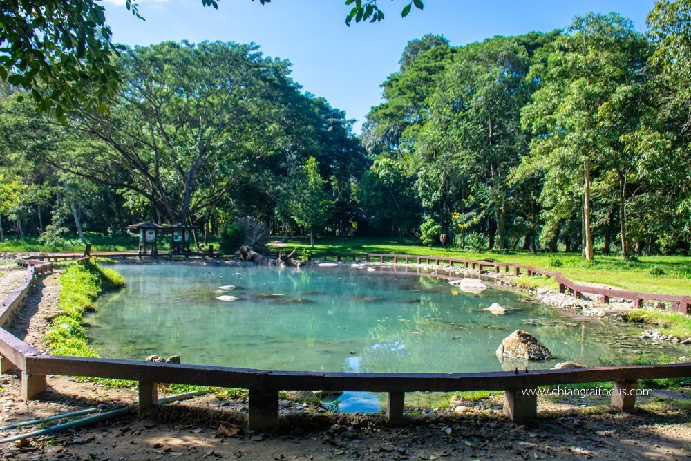 Natural hot spring near Lam Nam Kok National Park in Chiang Rai